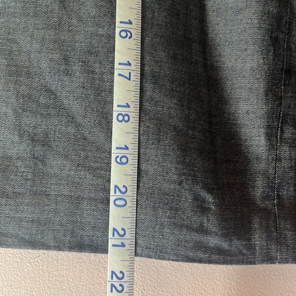 Anthropologie Idra knee length skirt back zip 100% cotton fully lined - Picture 5 of 6